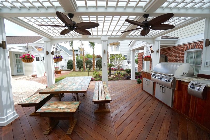 Deck Ipe Earth Wood Fire Landscaping 